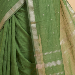 Green Colour Maheswari Silk Saree