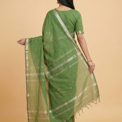 Green Colour Maheswari Silk Saree