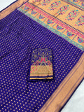 Kalanjali Paithani With Aari Work Blouse