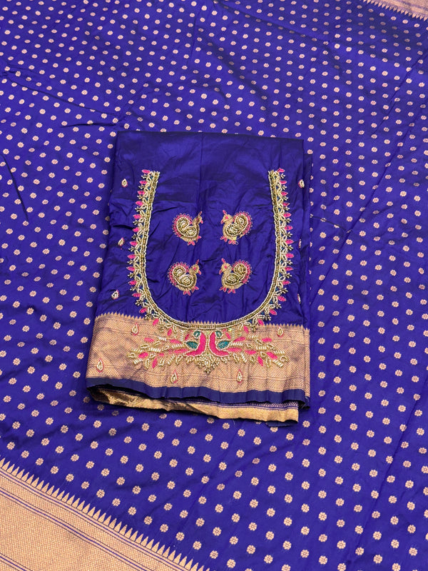 Kalanjali Paithani With Aari Work Blouse
