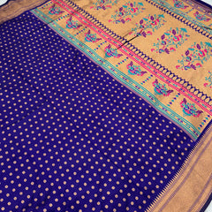 Kalanjali Paithani With Aari Work Blouse