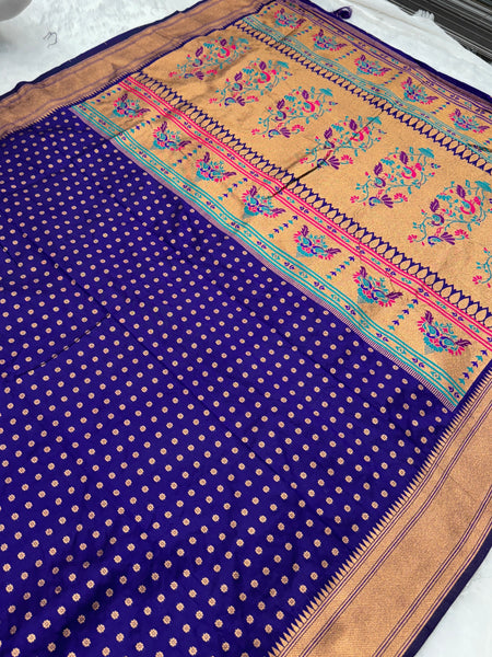 Kalanjali Paithani With Aari Work Blouse