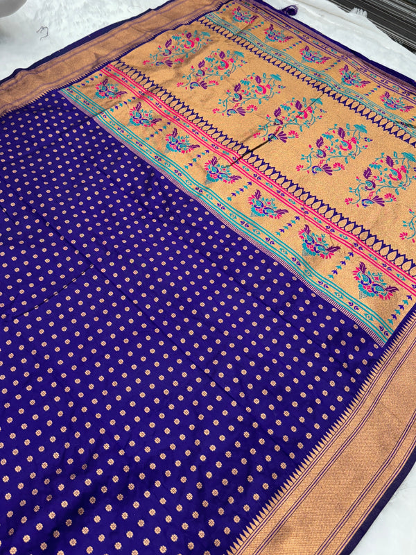Kalanjali Paithani With Aari Work Blouse