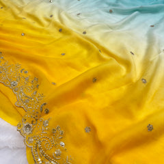 Viral Shaded Readymade Blouse Saree