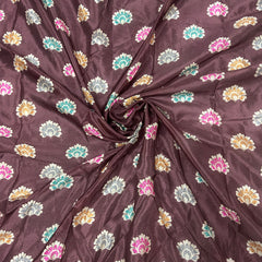 Trending Rajwadi Silk Saree With Mirror Work