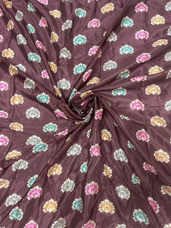 Trending Rajwadi Silk Saree With Mirror Work