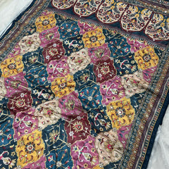 Trending Rajwadi Silk Saree With Mirror Work