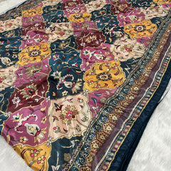 Trending Rajwadi Silk Saree With Mirror Work