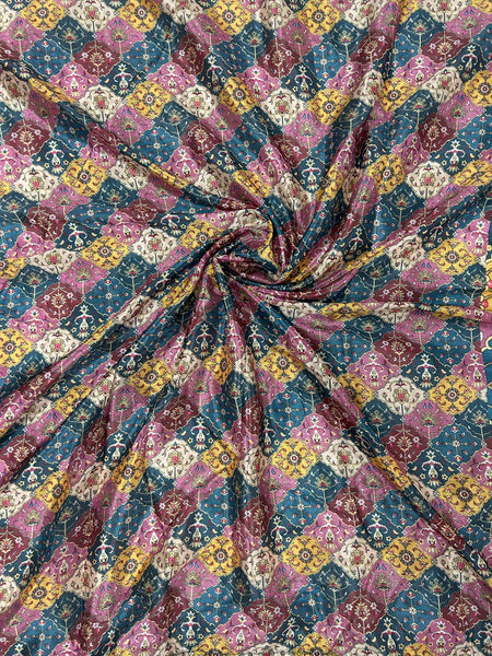 Trending Rajwadi Silk Saree With Mirror Work