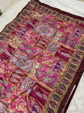 Trending Rajwadi Silk Saree With Mirror Work