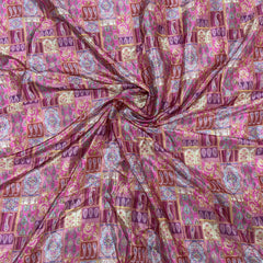 Trending Rajwadi Silk Saree With Mirror Work