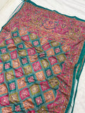 Trending Rajwadi Silk Saree With Mirror Work