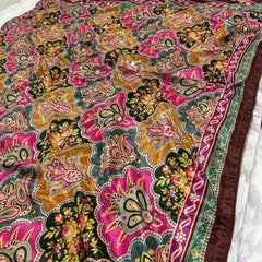 Trending Rajwadi Silk Saree With Mirror Work