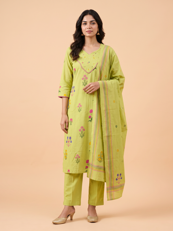 Soft Fancy Print Cotton Dress