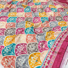 Trending Rajwadi Silk Saree With Mirror Work