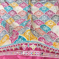 Trending Rajwadi Silk Saree With Mirror Work