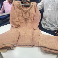 Trending Salsa Fabric Rani Har Dress