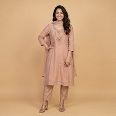 Trending Salsa Fabric Rani Har Dress