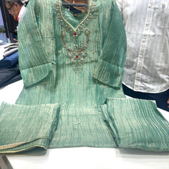 Trending Salsa Fabric Rani Har Dress
