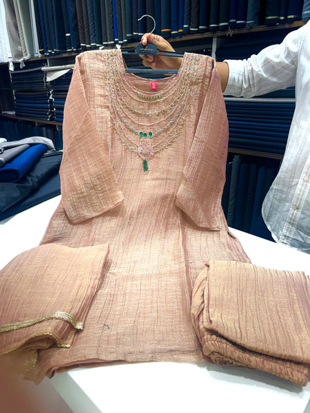 Trending Salsa Fabric Rani Har Dress