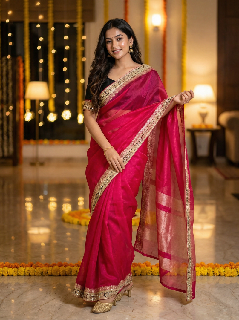 Tissue Sarees