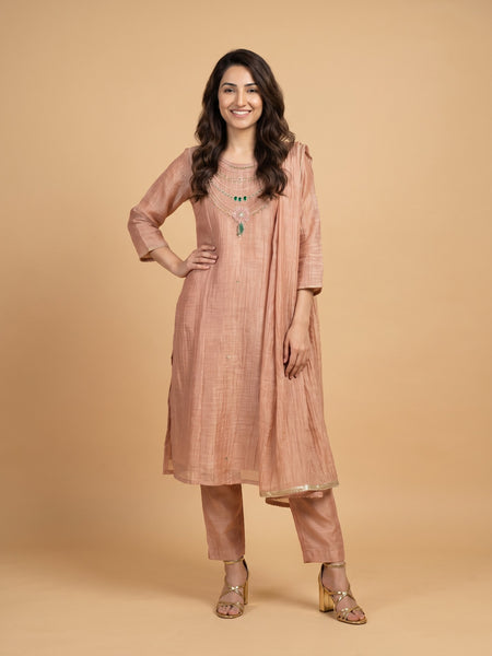 Trending Salsa Fabric Rani Har Dress